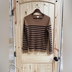 J-Crew Striped Teddie sweater